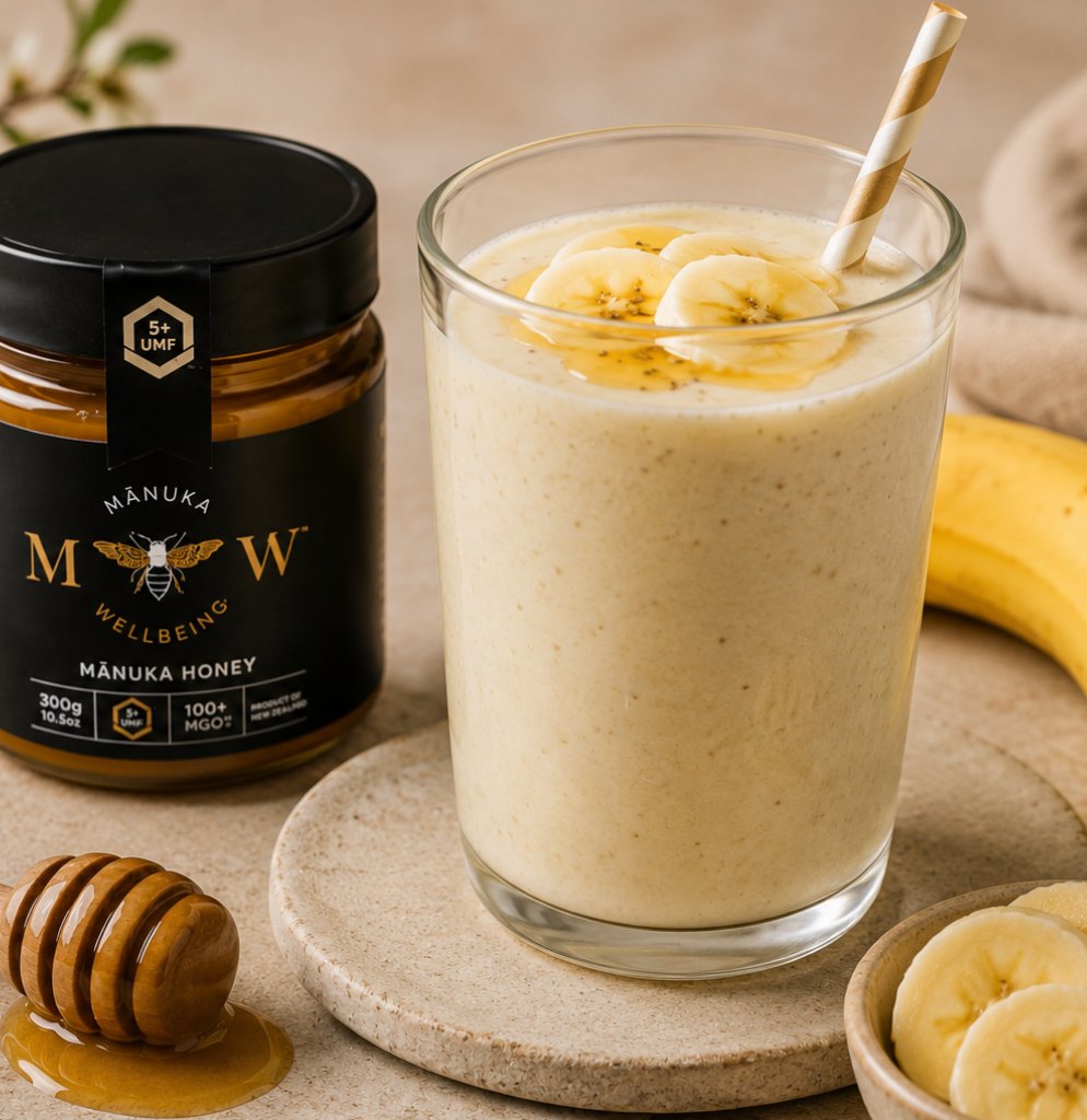 Manuka-Honig-Smoothie mit Banane