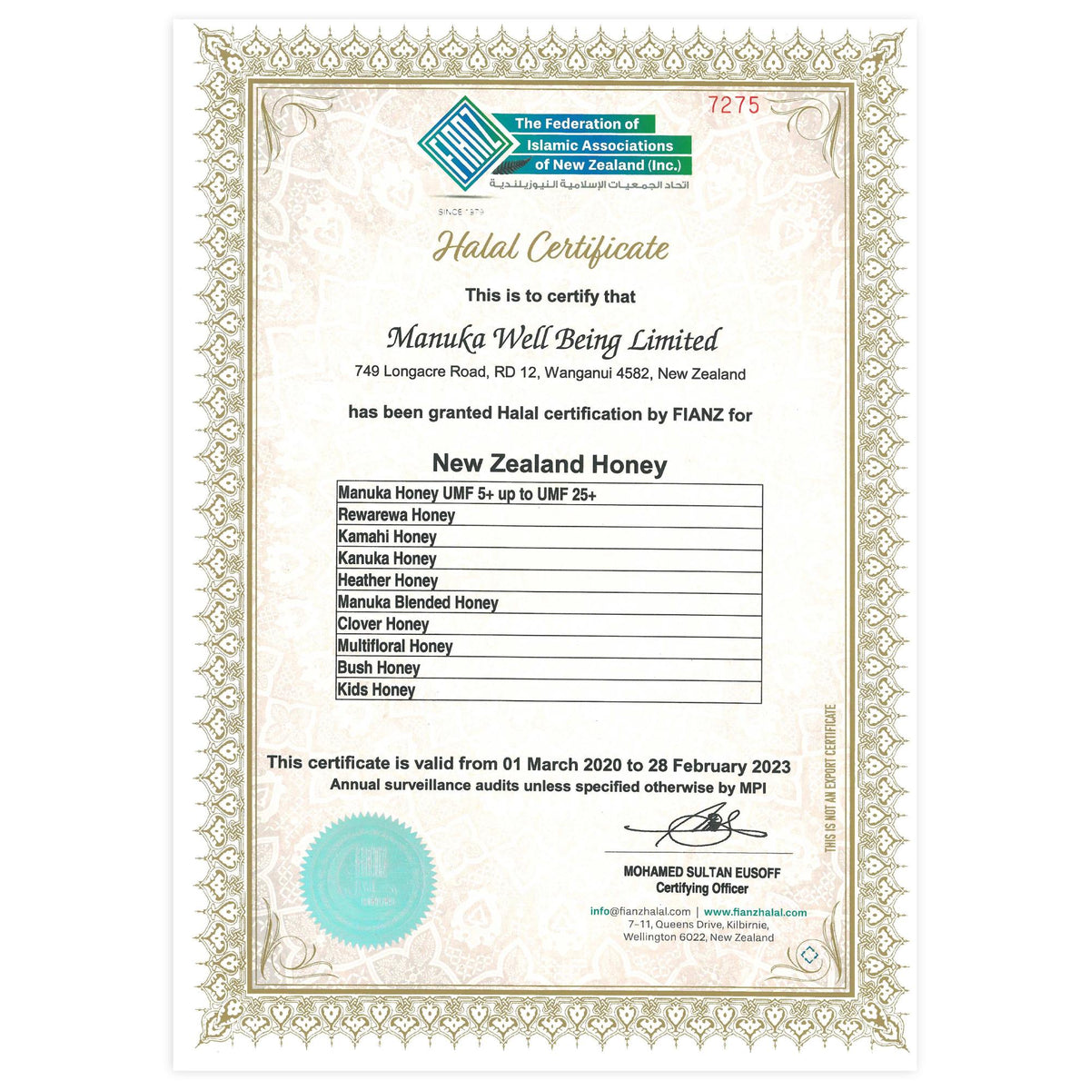 MANUKA HONIG MGO 1000+ (UMF 22+) 75g