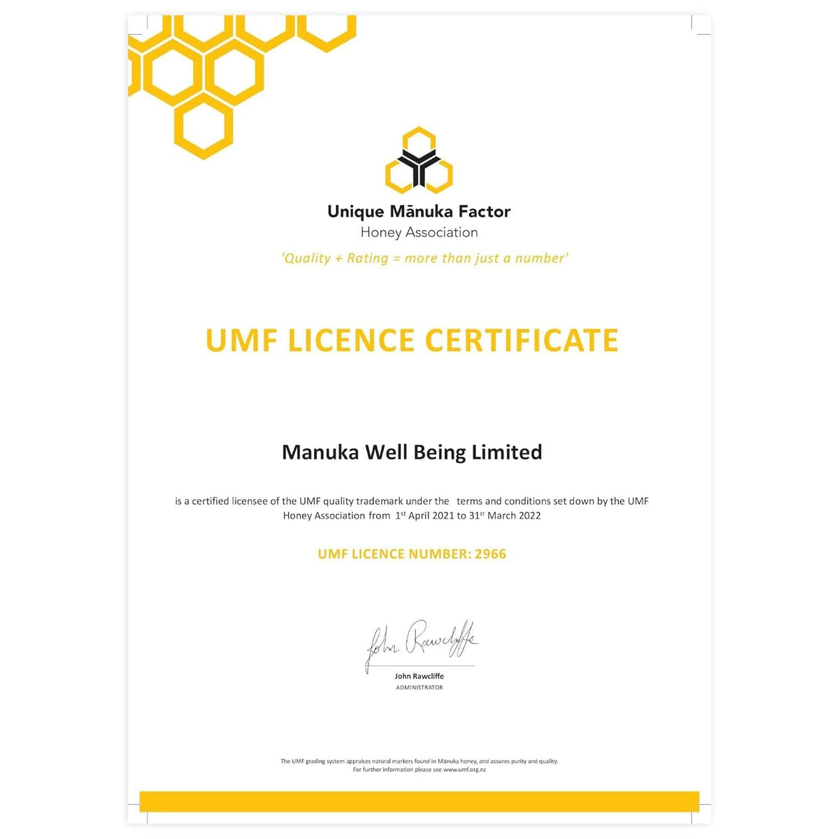 MANUKA HONIG MGO 1000+ (UMF 22+) 75g